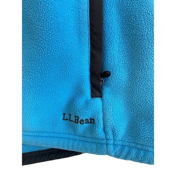 LL Bean Vest Unisex Large Turquoise Fleece Outdoor - Picture 4 of 4
